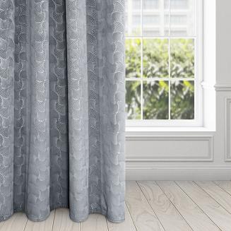 Zasłona gotowa na przelotkach ELLEN 140x250 Design91 stalowy