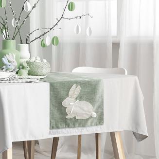 Obrus dekoracyjny WIOSNA 40x140 Eurofirany zielony