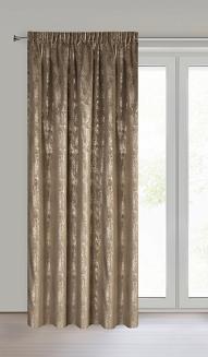 Zasłona gotowa na taśmie INGRID 140x270 Eurofirany brązowy