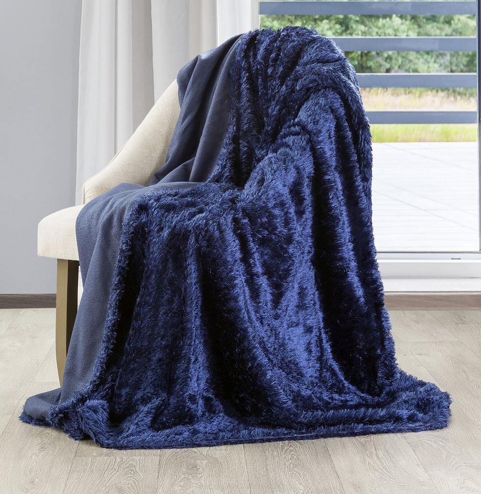 Koc narzuta MAVIS 150x200 Eurofirany granatowy