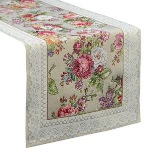 Obrus dekoracyjny CHO 45x140 Eurofirany oliwkowy