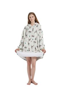 Kocobluza z kapturem Sherpa Hoodie X-MASS DEER