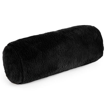Poszewka dekoracyjna wałek NINA 15x45 Eurofirany czarny futrzany i puszysty