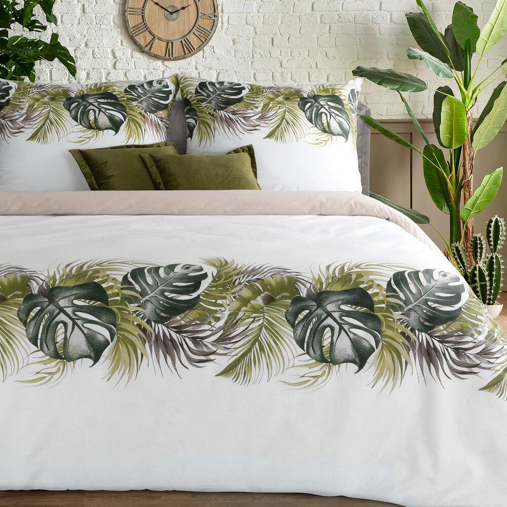 Pościel bawełniana AMBER 220x200 Eurofirany biały