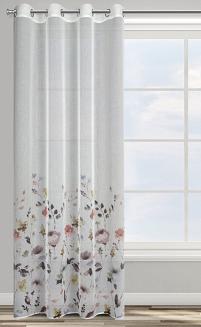 Zasłona gotowa na przelotkach LAVIN 140x250 Design91 biały