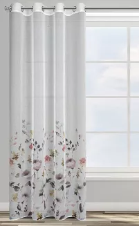 Zasłona gotowa na przelotkach LAVIN 140x250 Design91 biały