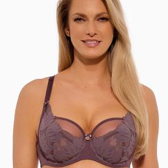 Biustonosz z koronką Soft Nike 1135 miękki fioletowy