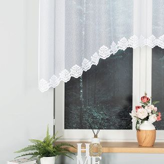 Firanka żakardowa gotowa na żabki ŻAKLINA 250x120 biała