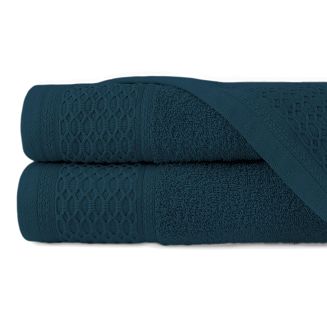 Ręcznik D Bawełna 100% Solano Krem + Granat (P) 2x50x90+2x70x140 kpl.