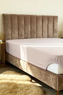 Prześcieradło wodoodporne nieprzemakalne jeresy z gumką Aquasafe 160x200 różowe