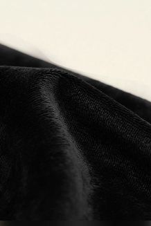 Prześcieradło polarowe z gumką MIŚ Fluffy 200x200 mikrofibra czarne