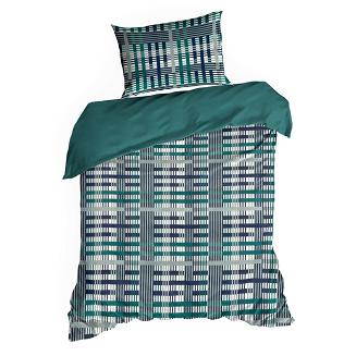 Pościel satynowa NIKA 140x200 Eurofirany ciemnoturkusowy