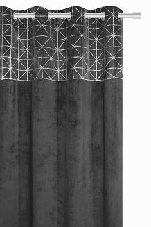 Grafitowa Zasłona Welurowa 140x250 Glossy