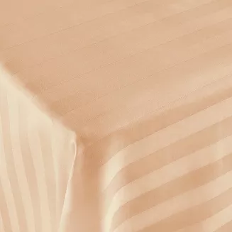 Prześcieradło satyna bambusowo-bawełniana STRIPE BEIGE 160x240 Darymex jednokolorowe beżowe