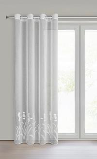Firana gotowa na przelotkach TONYA 140x250 Eurofirany biały