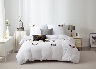 Biała Pościel w Pieski Jamniki 220x200 CUTY JAMNIK