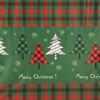 Zasłona gotowa na przelotkach świąteczna FELIKS 140x250 Eurofirany zielony