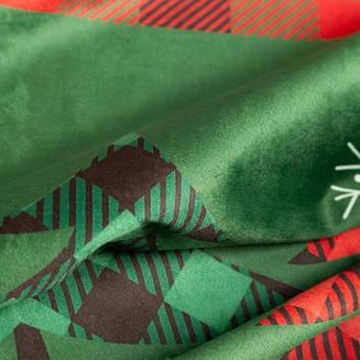 Zasłona gotowa na przelotkach świąteczna FELIKS 140x250 Eurofirany zielony