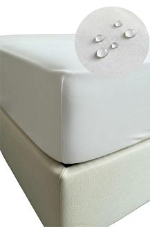 Prześcieradło wodoodporne nieprzemakalne jeresy z gumką Aquasafe 180x200 białe