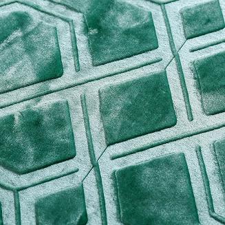 Koc akrylowy tłoczony VITO 160x200 geometryczny wzór butelkowy