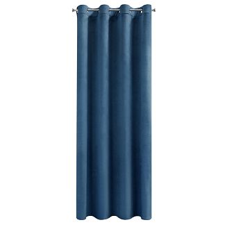 Zasłona gotowa na przelotkach DARLA 140x250 Eurofirany granatowy