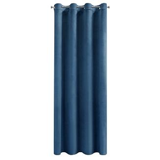 Zasłona gotowa na przelotkach DARLA 140x250 Eurofirany granatowy