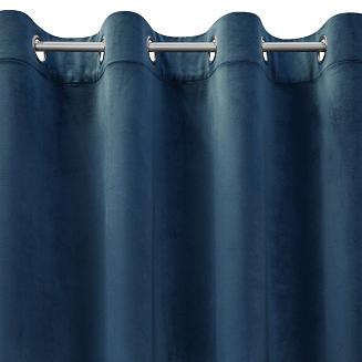 Zasłona gotowa na przelotkach DARLA 140x250 Eurofirany granatowy