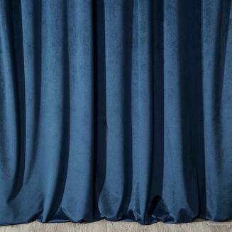 Zasłona gotowa na przelotkach DARLA 140x250 Eurofirany granatowy