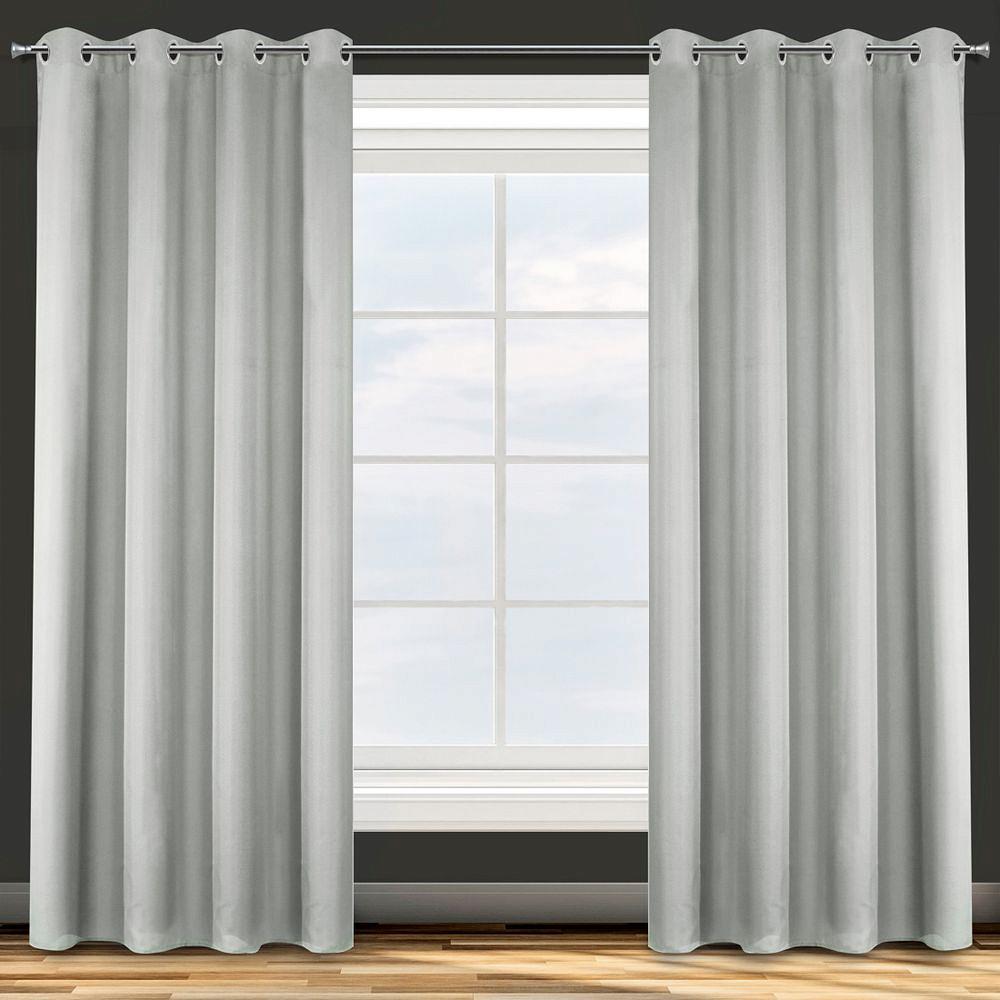 Zasłona gotowa na przelotkach ADORE 140x250 Design91 stalowy