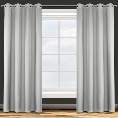 Zasłona gotowa na przelotkach ADORE 140x250 Design91 stalowa