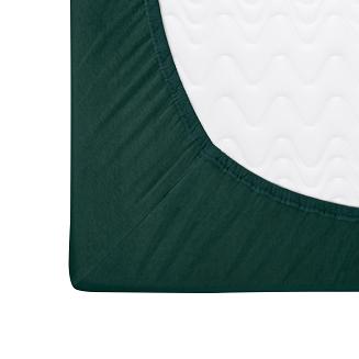 Prześcieradło jersey z gumką 160x200 Basic Darymex butelkowa zieleń