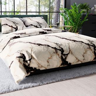 LUSARIA Komplet pościeli z bawełny satynowej 220x200cm 100114/SAT/000/220200/1