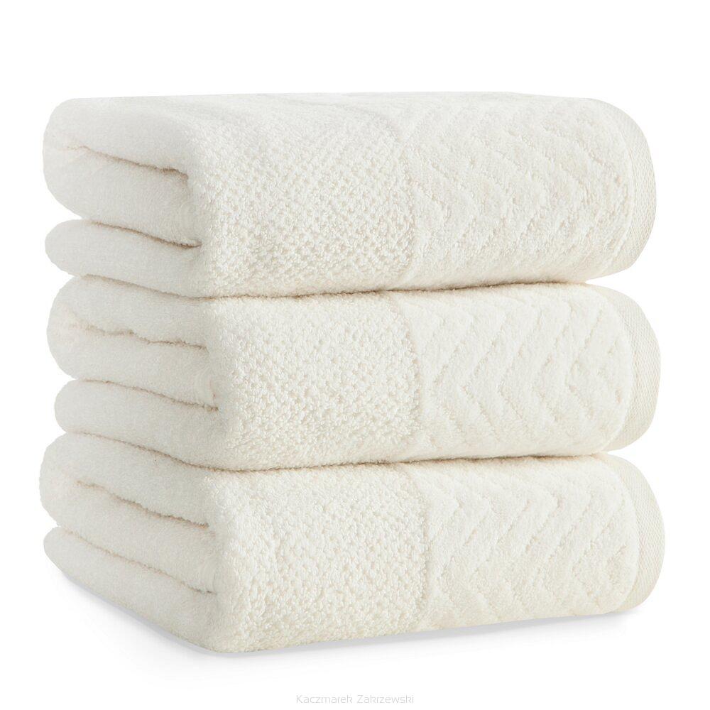 Ręcznik bawełniany LOREN 50x90 Eurofirany kremowy