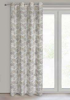 Zasłona gotowa na przelotkach MIRA 140x250 Eurofirany naturalny