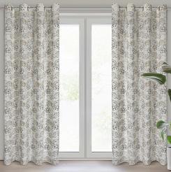 Zasłona gotowa na przelotkach MIRA 140x250 Eurofirany naturalny