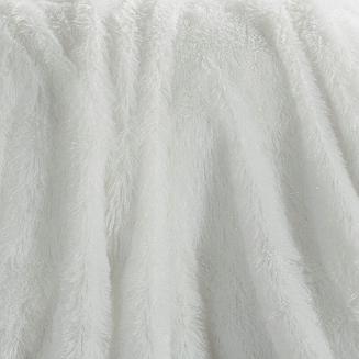 Koc narzuta włochacz TIFFANY 170x210 biały