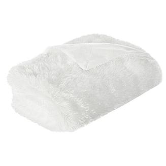 Koc narzuta włochacz TIFFANY 170x210 biały