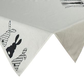 Obrus dekoracyjny WIOSNA 85x85 Eurofirany czarny