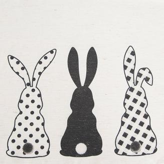 Obrus dekoracyjny WIOSNA 85x85 Eurofirany czarny