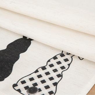 Obrus dekoracyjny WIOSNA 85x85 Eurofirany czarny