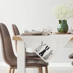 Obrus dekoracyjny WIOSNA 85x85 Eurofirany czarny