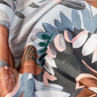 Zasłona gotowa na przelotkach MARILA Eurofirany stalowy