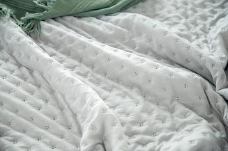 Narzuta dekoracyjna TERRA 200x220 pikowana szara