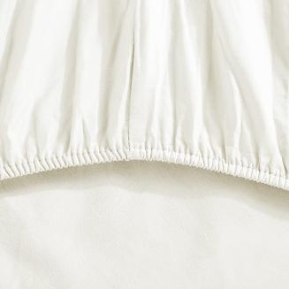 Prześcieradło satyna bawełniana z gumką 200x220 SIN biale