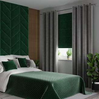 Narzuta dekoracyjna VELVI 170x210 pikowana w geometryczny wzór butelkowa