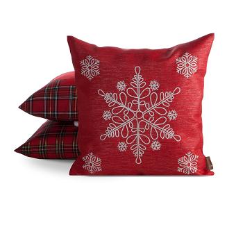 Poszewka dekoracyjna świąteczna 45x45 Eurofirany czerwony