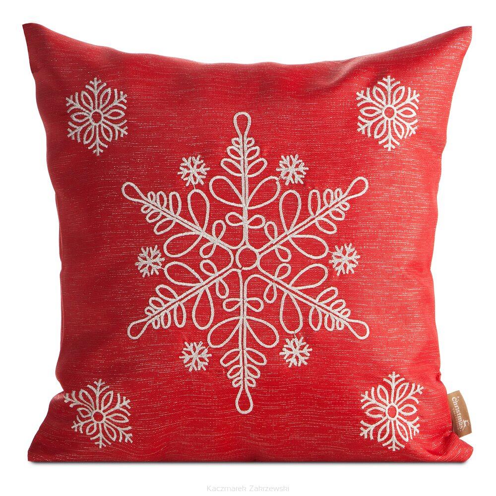 Poszewka dekoracyjna świąteczna 45x45 Eurofirany czerwony