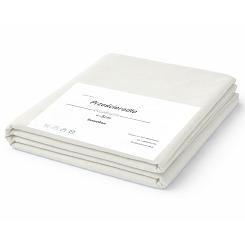 Prześcieradło bawełniane bez gumki 200x220 śmietankowe