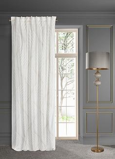 Firana gotowa na taśmie BLANCA3A 140x270 Eurofirany biały/szampański