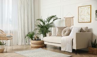 Firana gotowa na taśmie BLANCA3A 140x270 Eurofirany biały/szampański